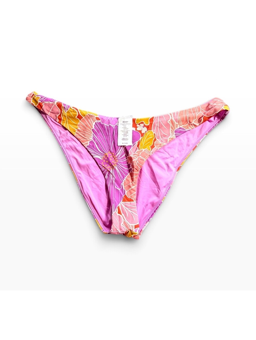 ROCY purple orange pink mix high cut bikini bottom size XL New